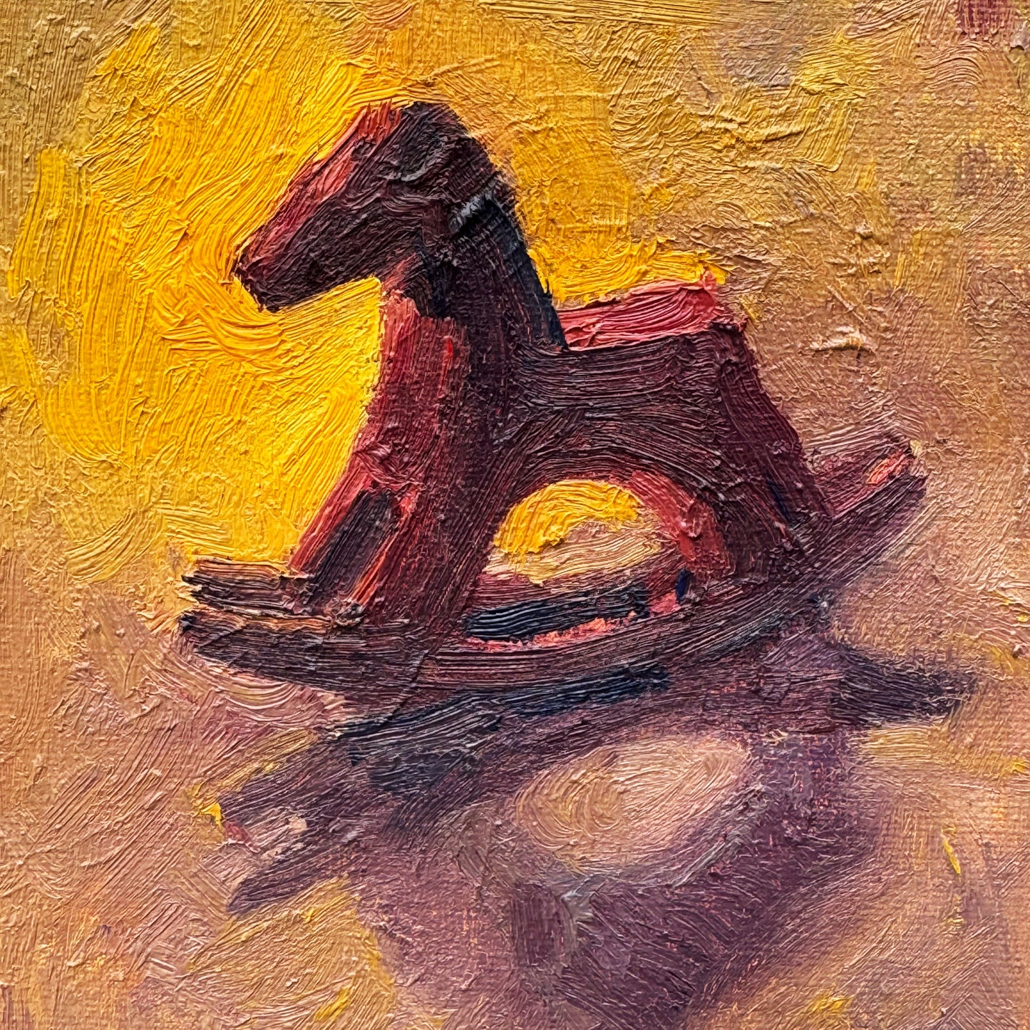 Pink & Yellow Rocking Horse