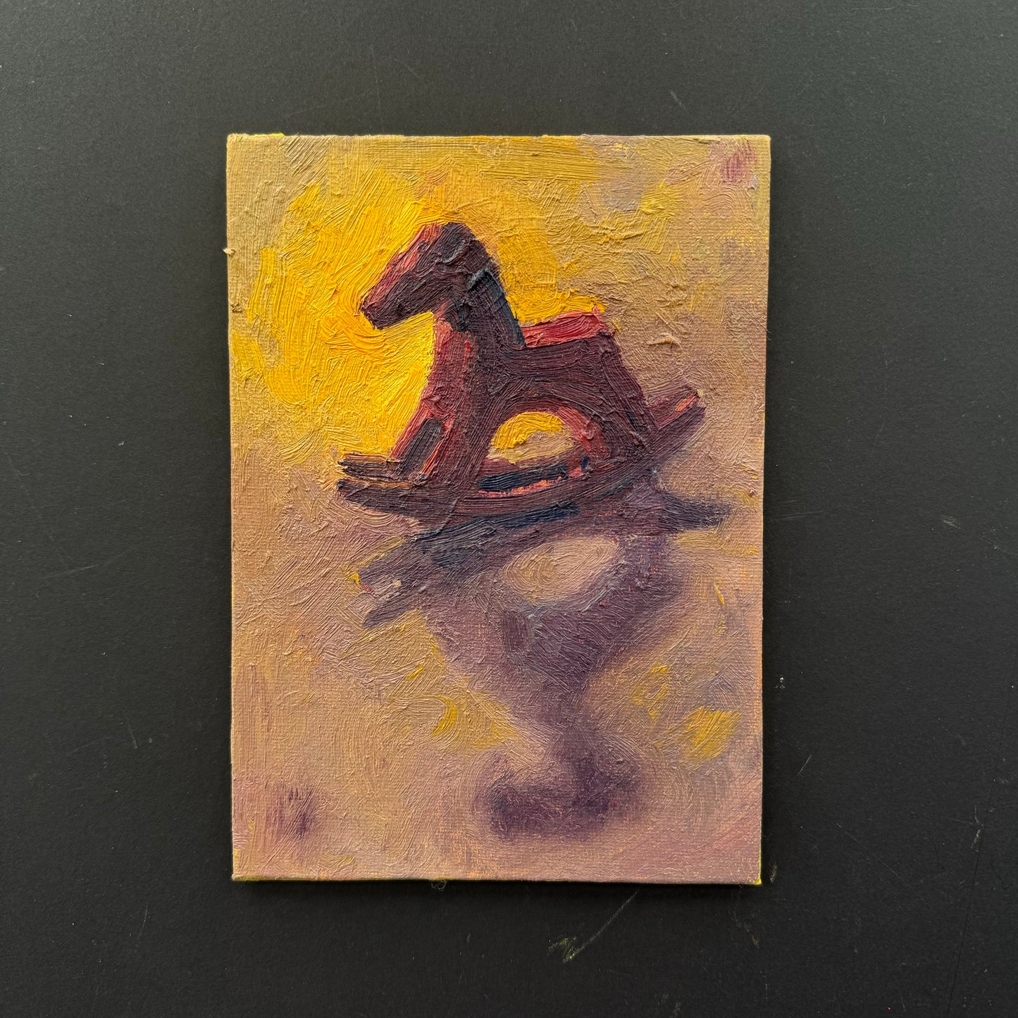 Pink & Yellow Rocking Horse
