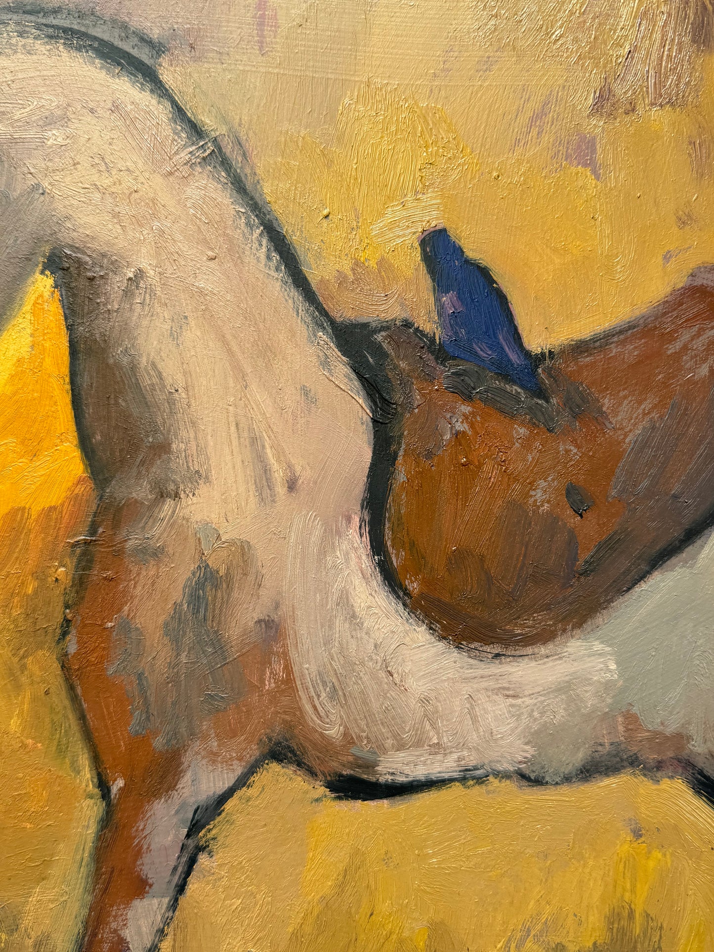 The White Rocking Horse III (Horse & Bird)