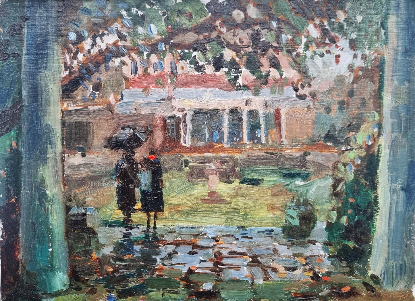 London: Rain in Cannizaro Park