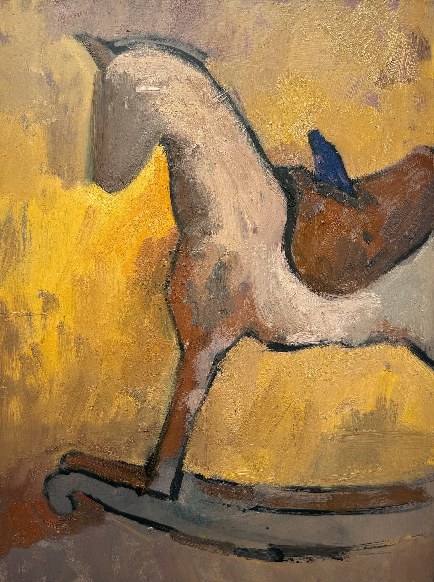 The White Rocking Horse III (Horse & Bird)