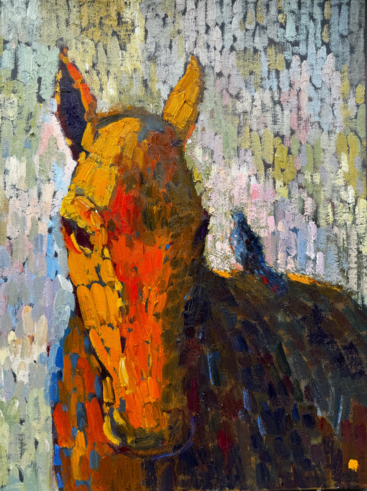 Horse & Blue Bird (“The blue bird”)