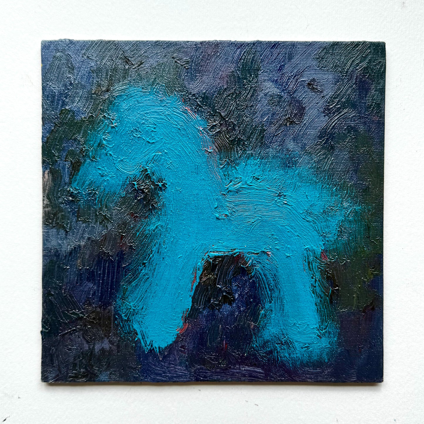 Horses: bright blue