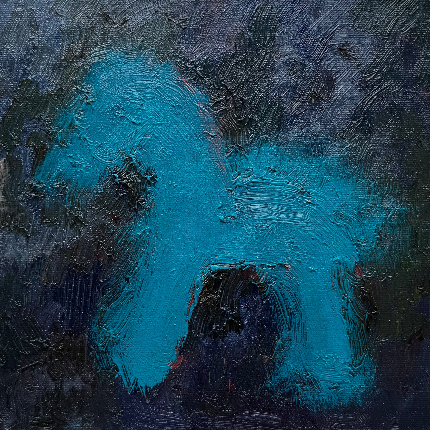 Horses: bright blue